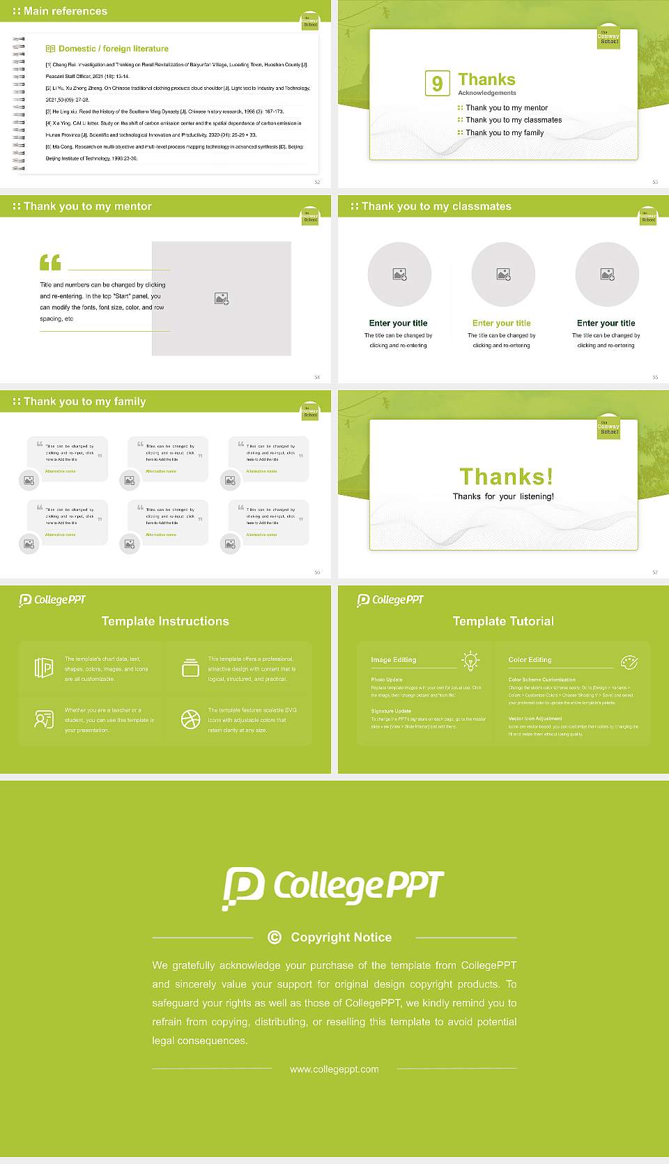 Conway School of Landscape Design Graduation Thesis Defense PPT Template16:9 ratio PPT effect preview image7