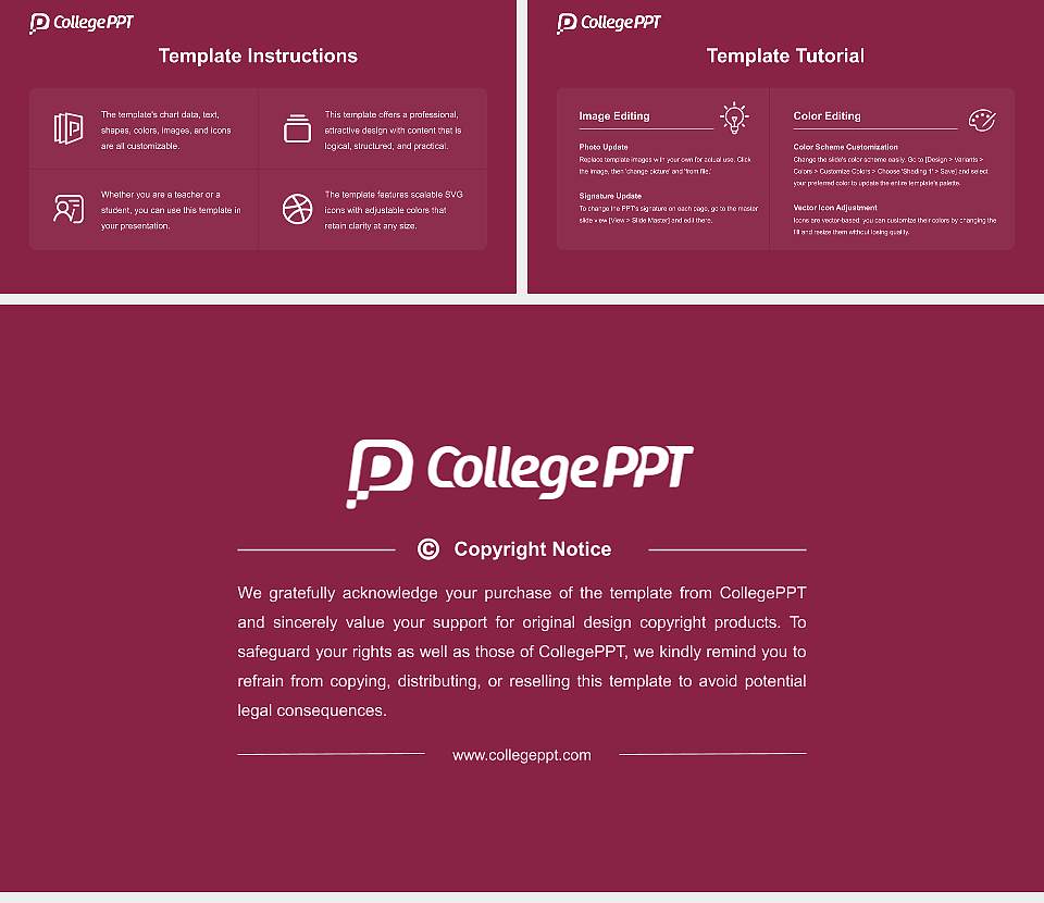 Brooklyn College Academic Presentation/Research Findings Report PPT Template16:9 ratio PPT effect preview image5