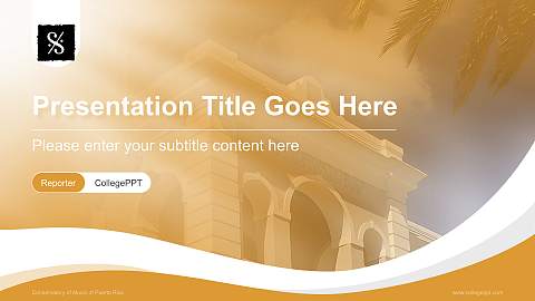 Conservatory of Music of Puerto Rico Lecture Sharing and Networking Event PPT Template