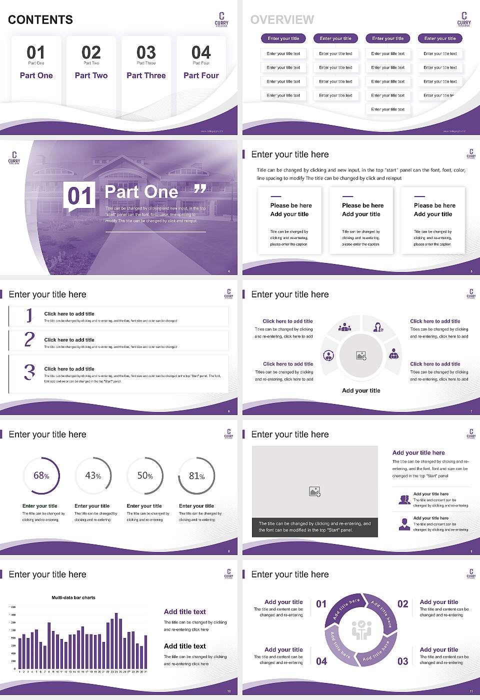 Curry College Lecture Sharing and Networking Event PPT Template16:9 ratio PPT effect preview image2