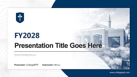 Covenant Theological Seminary Academic Presentation/Research Findings Report PPT Template