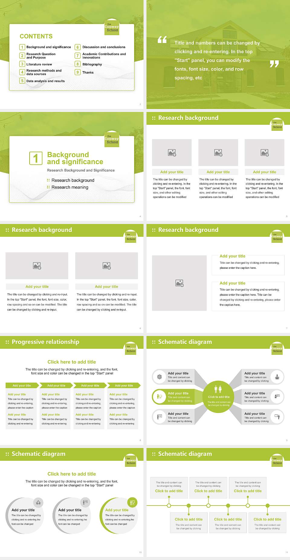 Conway School of Landscape Design Graduation Thesis Defense PPT Template4:3 ratio PPT effect preview image2