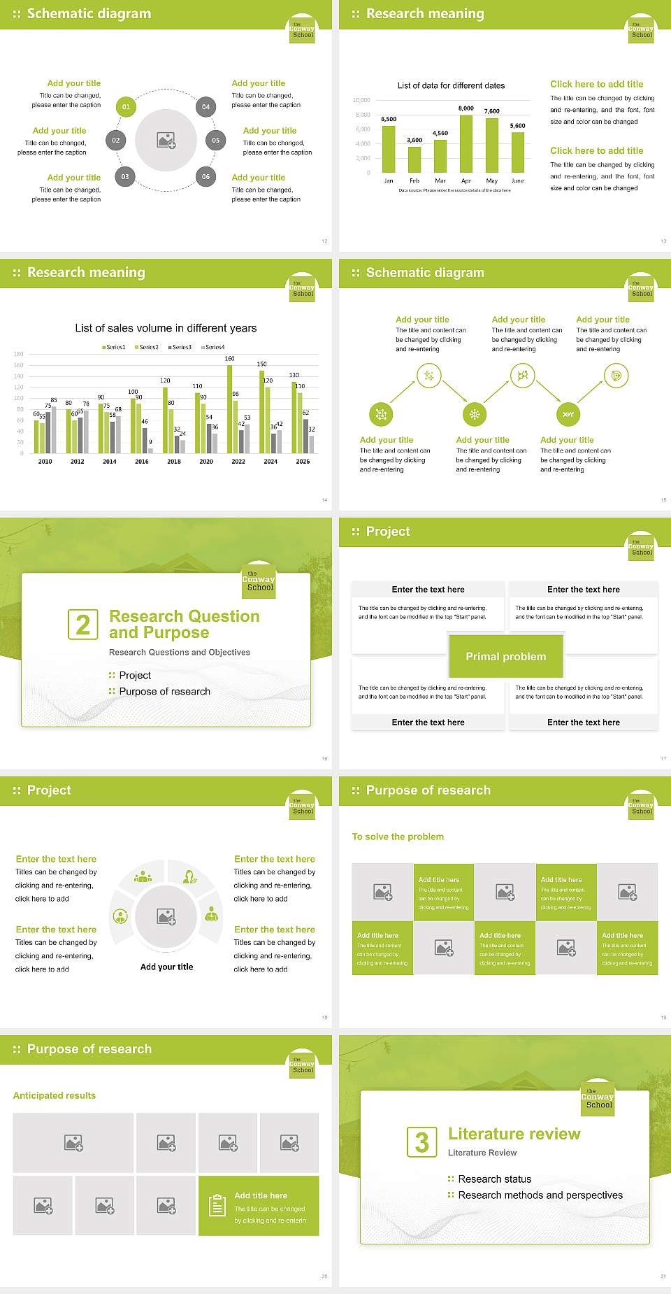 Conway School of Landscape Design Graduation Thesis Defense PPT Template4:3 ratio PPT effect preview image3