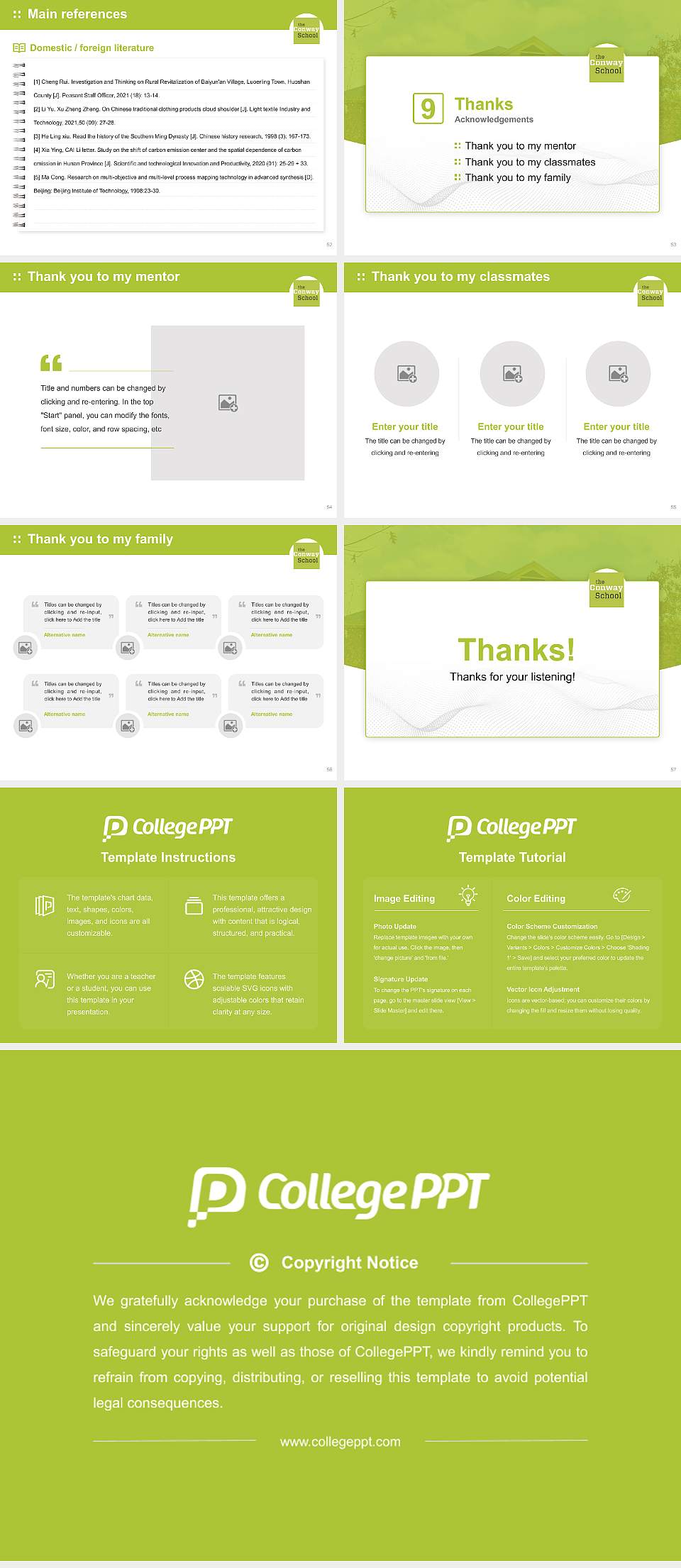 Conway School of Landscape Design Graduation Thesis Defense PPT Template4:3 ratio PPT effect preview image7