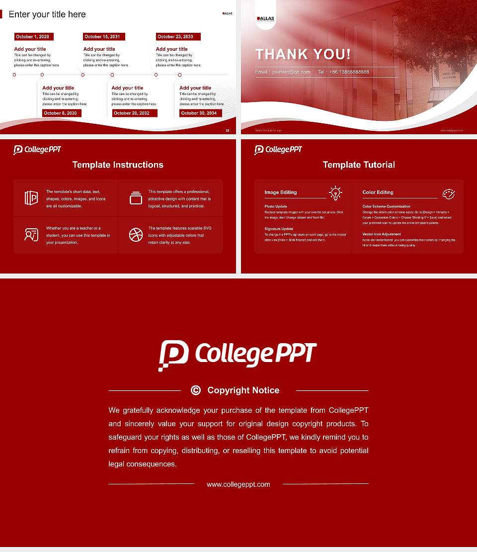 Dallas Christian College Lecture Sharing and Networking Event PPT Template16:9 ratio PPT effect preview image4