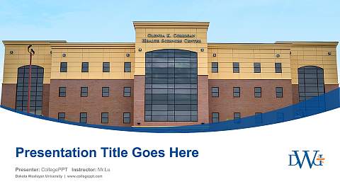 Dakota Wesleyan University Course/Courseware Creation PPT Template