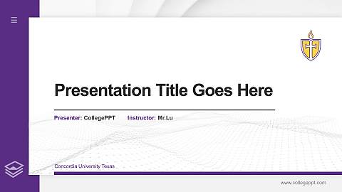Concordia University Texas Thesis Proposal/Graduation Defense PPT Template