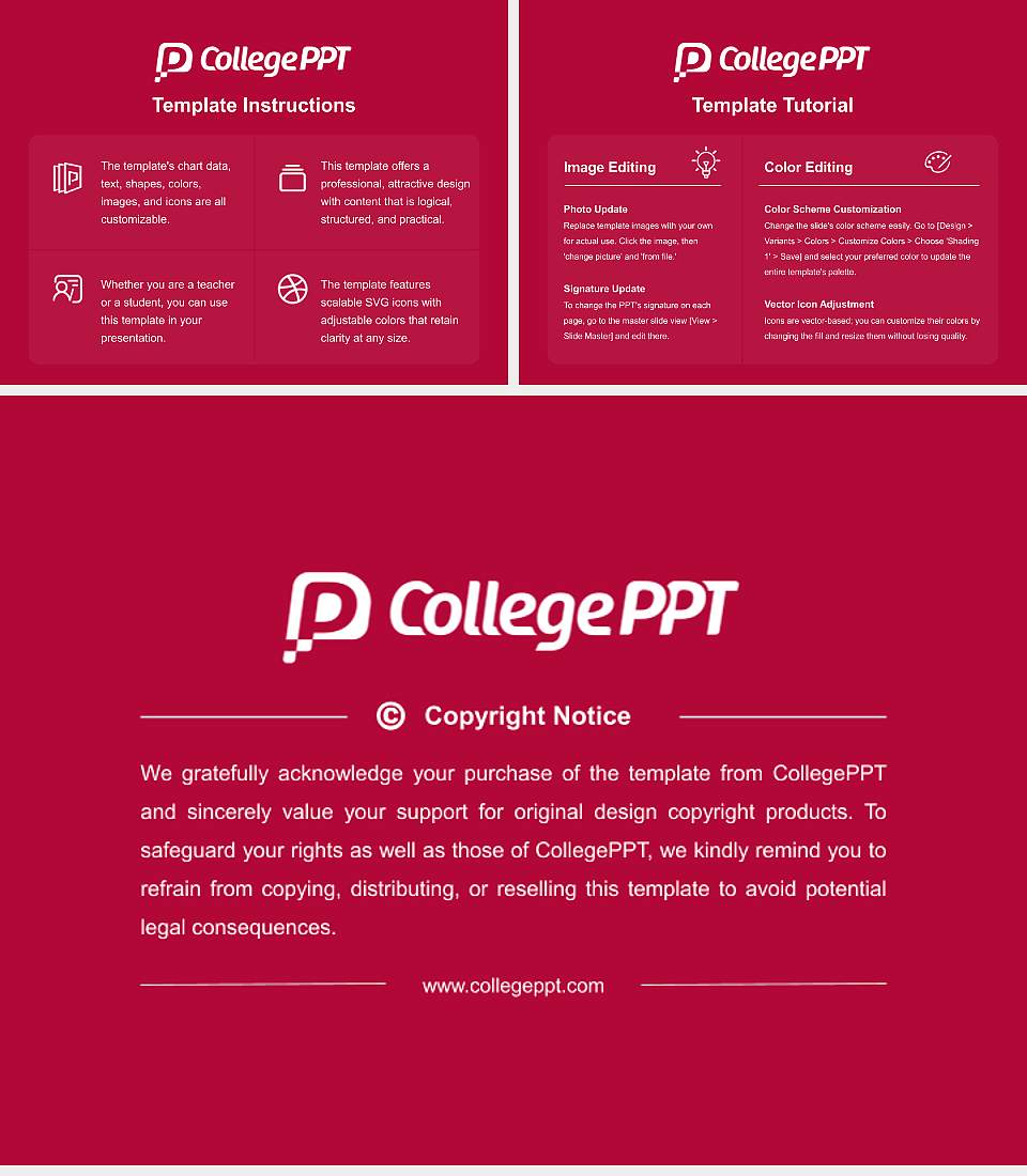 Concordia University-Chicago Course/Courseware Creation PPT Template4:3 ratio PPT effect preview image5
