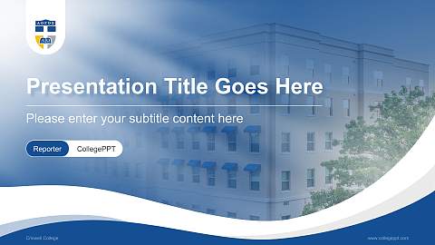 Criswell College Lecture Sharing and Networking Event PPT Template