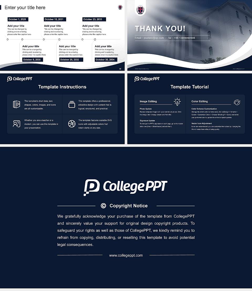 Dallas Baptist University Lecture Sharing and Networking Event PPT Template16:9 ratio PPT effect preview image4