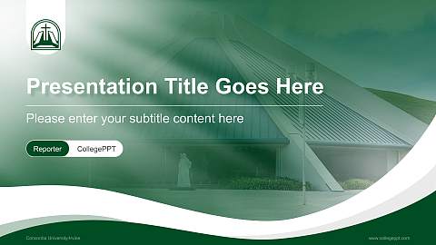 Concordia University-Irvine Lecture Sharing and Networking Event PPT Template