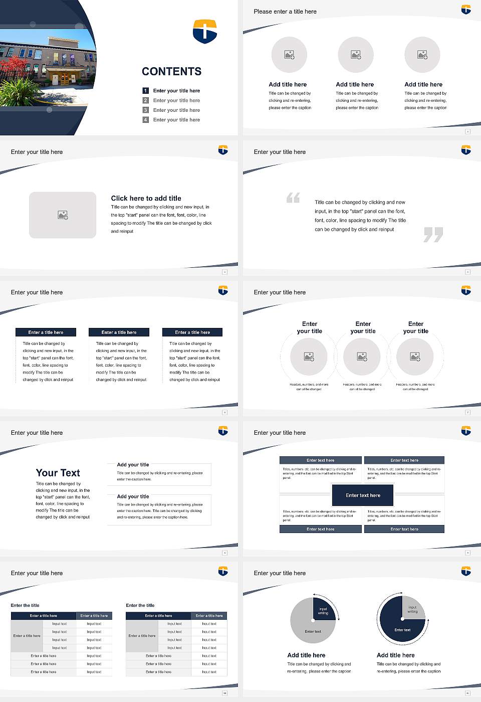 Corban University Course/Courseware Creation PPT Template16:9 ratio PPT effect preview image2