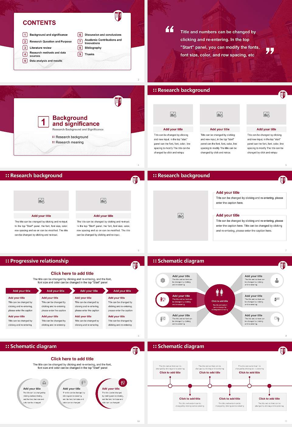 Cumberland University Graduation Thesis Defense PPT Template16:9 ratio PPT effect preview image2