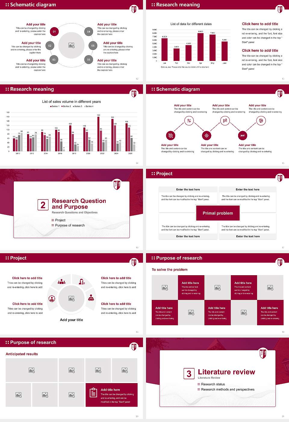 Cumberland University Graduation Thesis Defense PPT Template16:9 ratio PPT effect preview image3