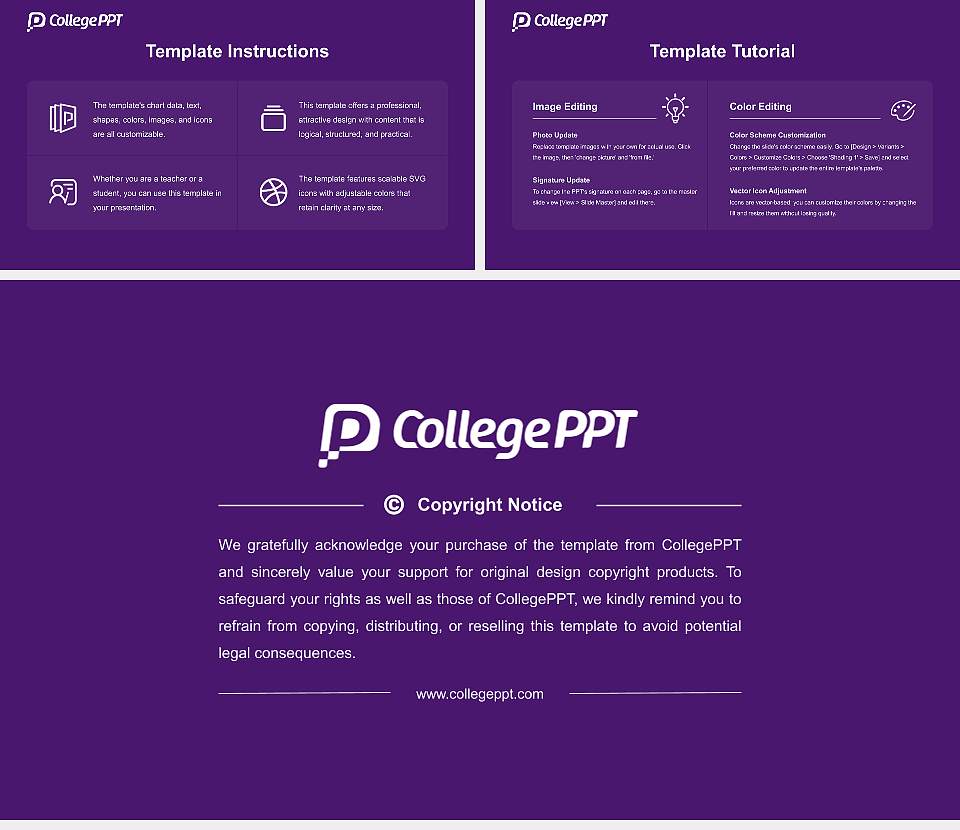 Converse College Course/Courseware Creation PPT Template16:9 ratio PPT effect preview image5