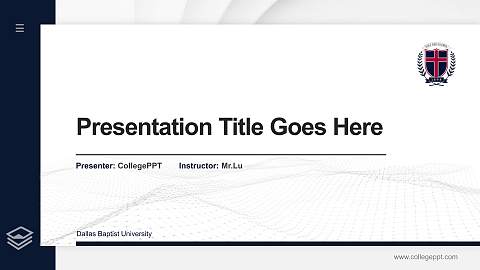 Dallas Baptist University Thesis Proposal/Graduation Defense PPT Template