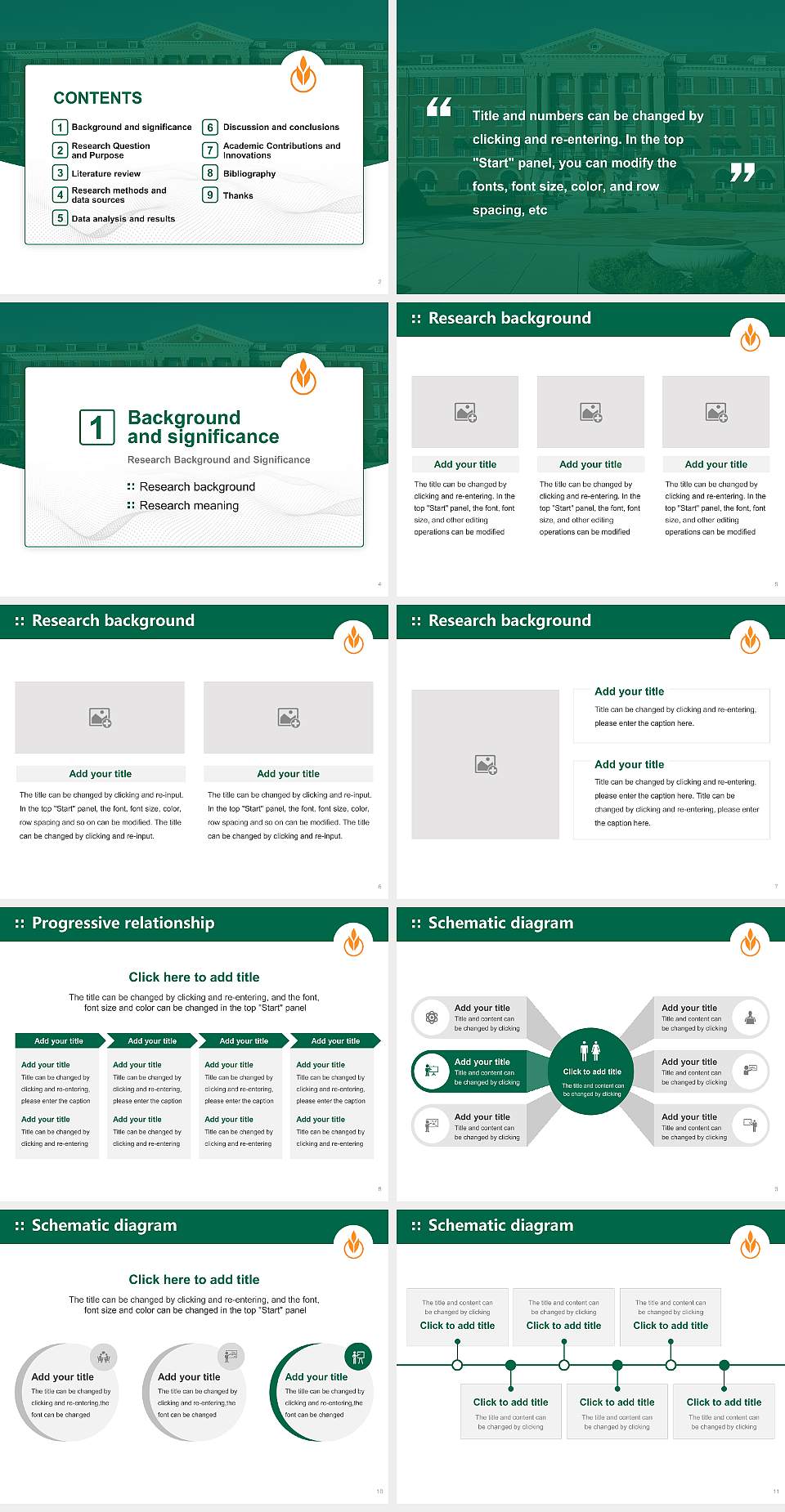 Culinary Institute of America Graduation Thesis Defense PPT Template4:3 ratio PPT effect preview image2
