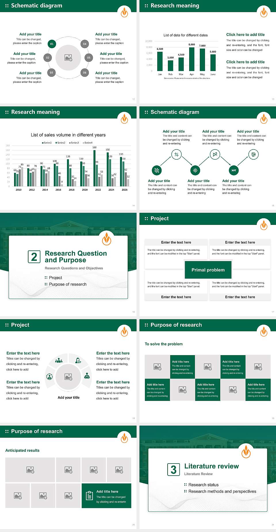Culinary Institute of America Graduation Thesis Defense PPT Template4:3 ratio PPT effect preview image3