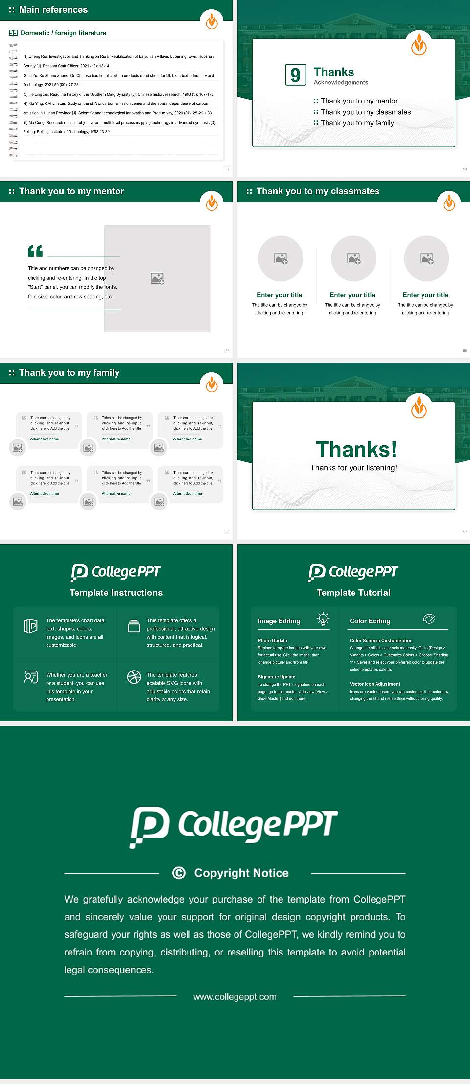 Culinary Institute of America Graduation Thesis Defense PPT Template4:3 ratio PPT effect preview image7