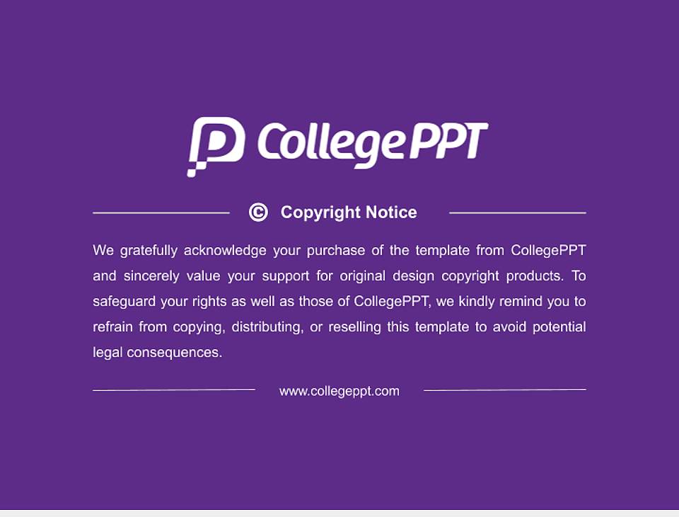 Crown College Thesis Proposal/Graduation Defense PPT Template4:3 ratio PPT effect preview image5