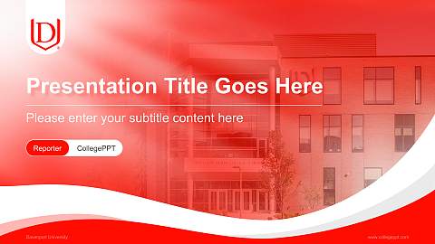 Davenport University Lecture Sharing and Networking Event PPT Template