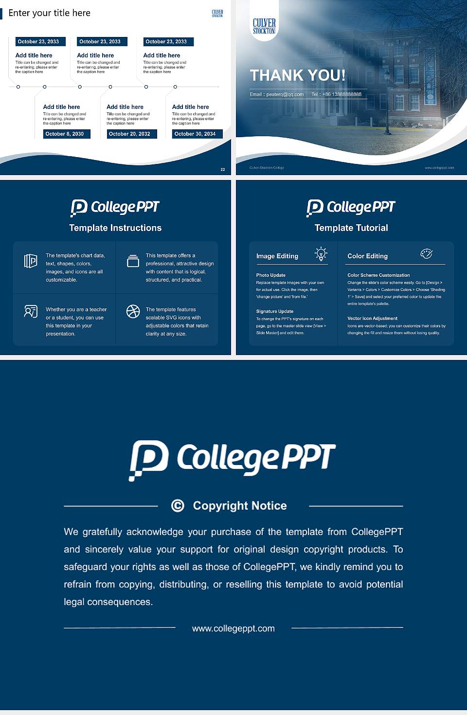 Culver-Stockton College Lecture Sharing and Networking Event PPT Template4:3 ratio PPT effect preview image4