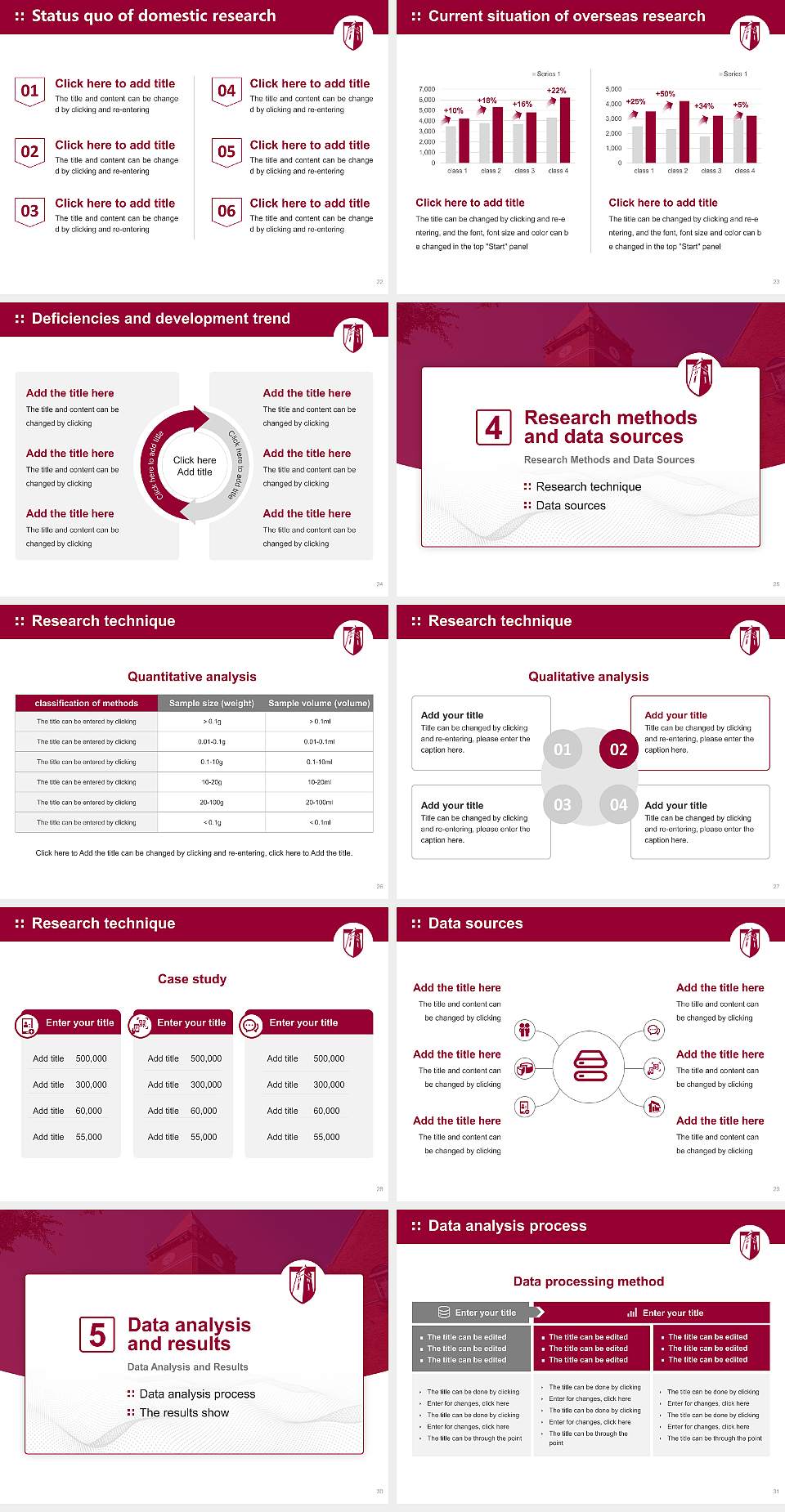 Cumberland University Graduation Thesis Defense PPT Template4:3 ratio PPT effect preview image4