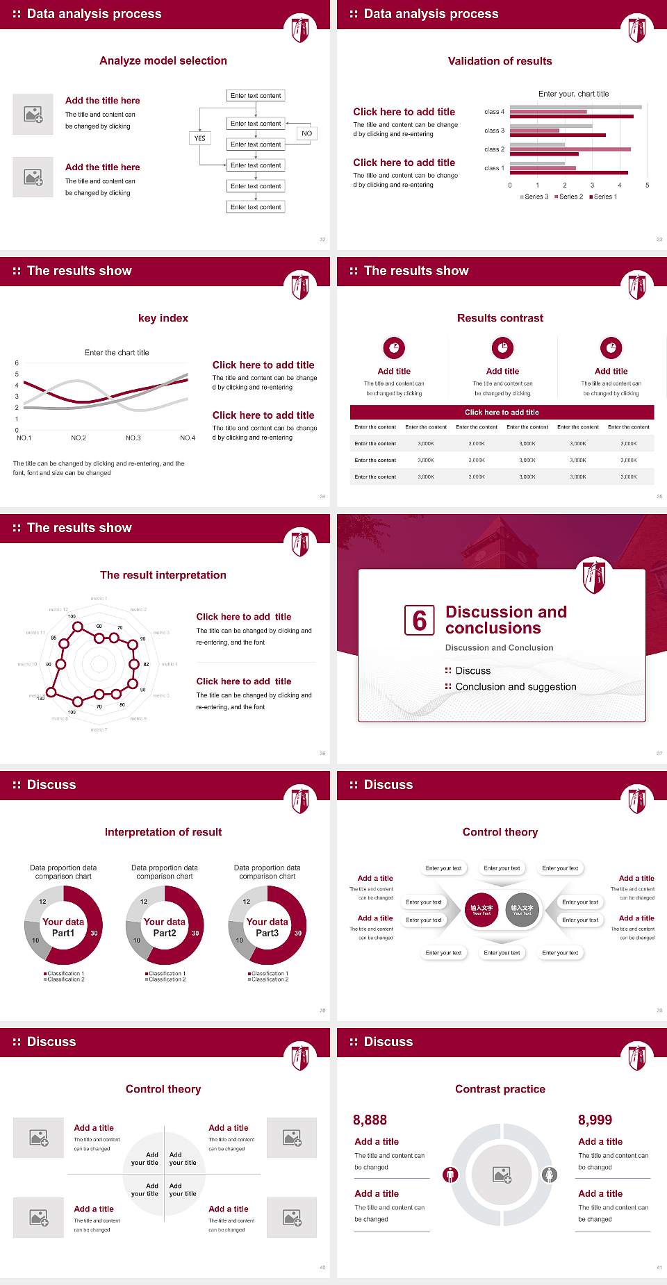 Cumberland University Graduation Thesis Defense PPT Template4:3 ratio PPT effect preview image5
