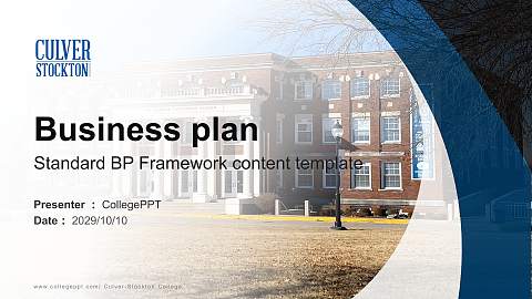 Culver-Stockton College Competition/Entrepreneurship Contest PPT Template