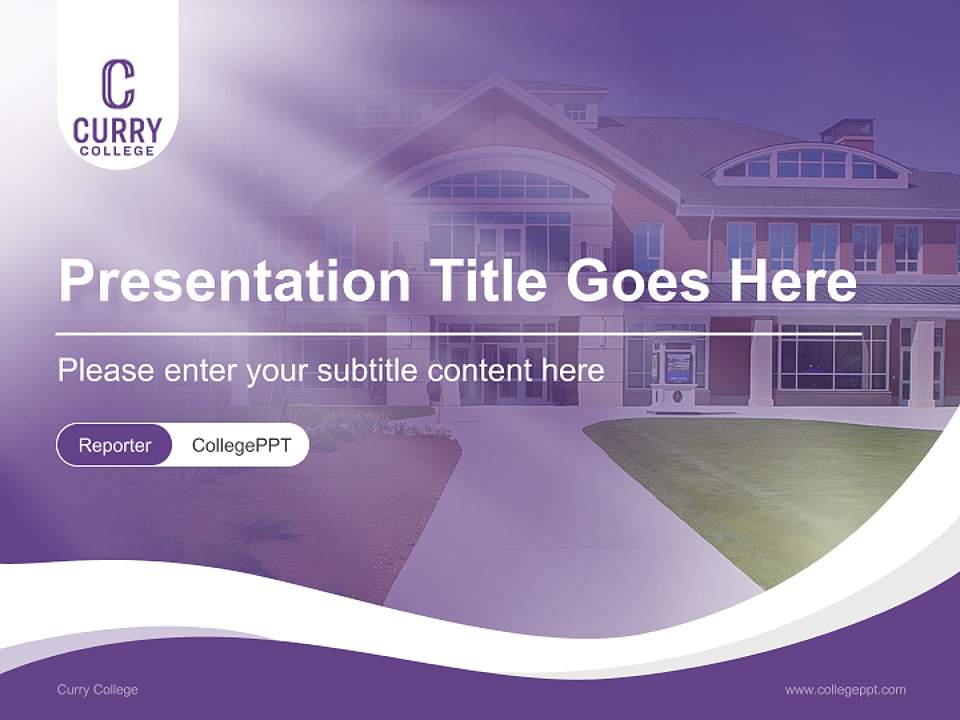 Curry College Lecture Sharing and Networking Event PPT Template4:3 ratio PPT effect preview image4