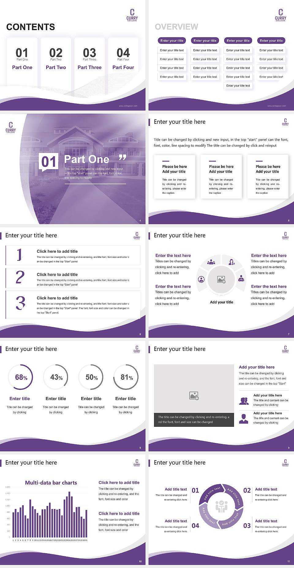 Curry College Lecture Sharing and Networking Event PPT Template4:3 ratio PPT effect preview image2