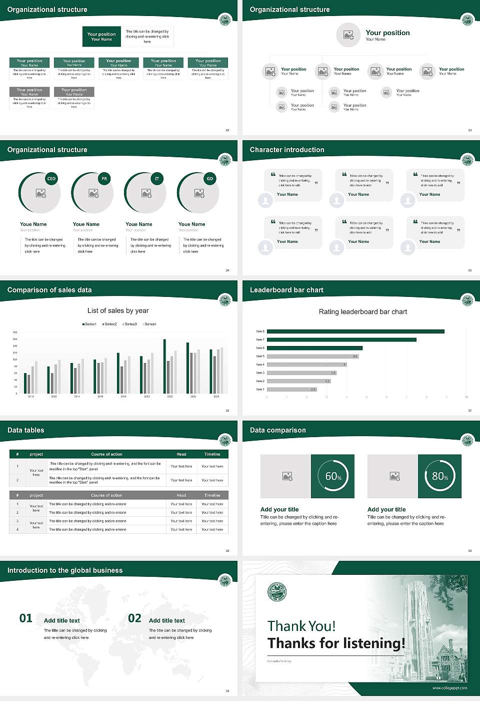 Concordia Seminary Academic Presentation/Research Findings Report PPT Template16:9 ratio PPT effect preview image4