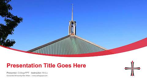 Concordia University-Ann Arbor Course/Courseware Creation PPT Template