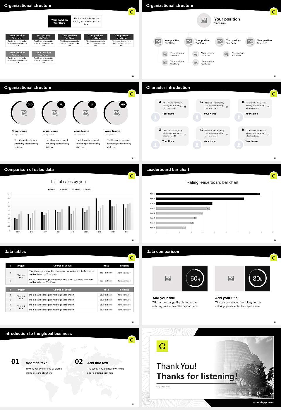 Cuny School of Law Academic Presentation/Research Findings Report PPT Template16:9 ratio PPT effect preview image4