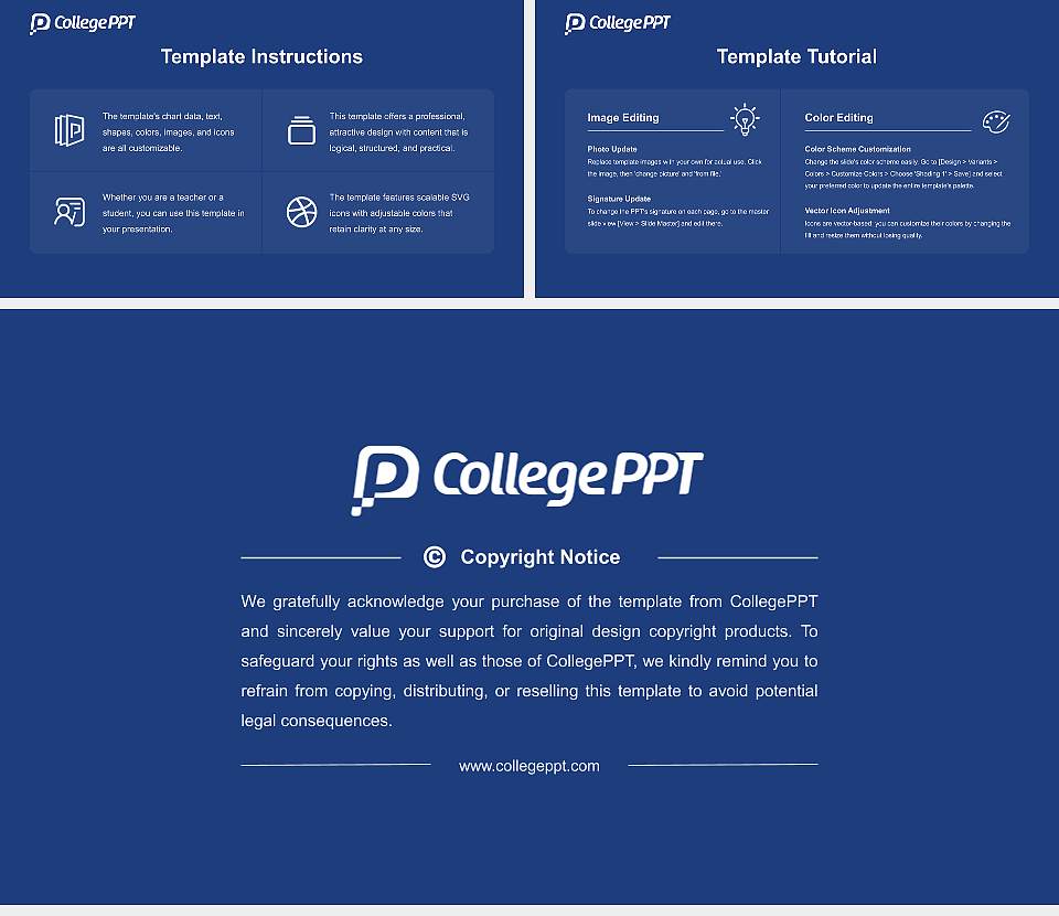 Daemen University Course/Courseware Creation PPT Template16:9 ratio PPT effect preview image5