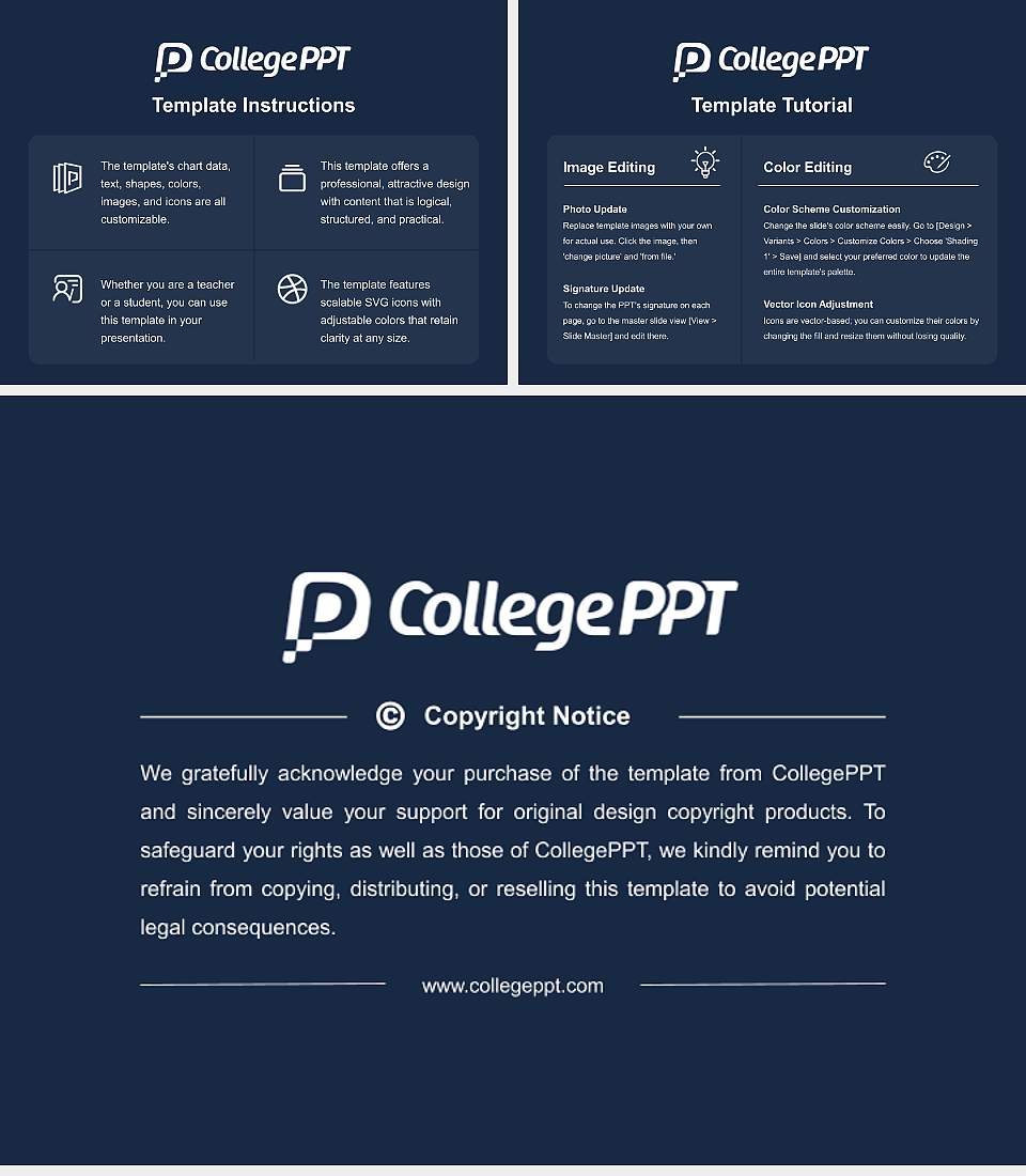 Corban University Course/Courseware Creation PPT Template4:3 ratio PPT effect preview image5