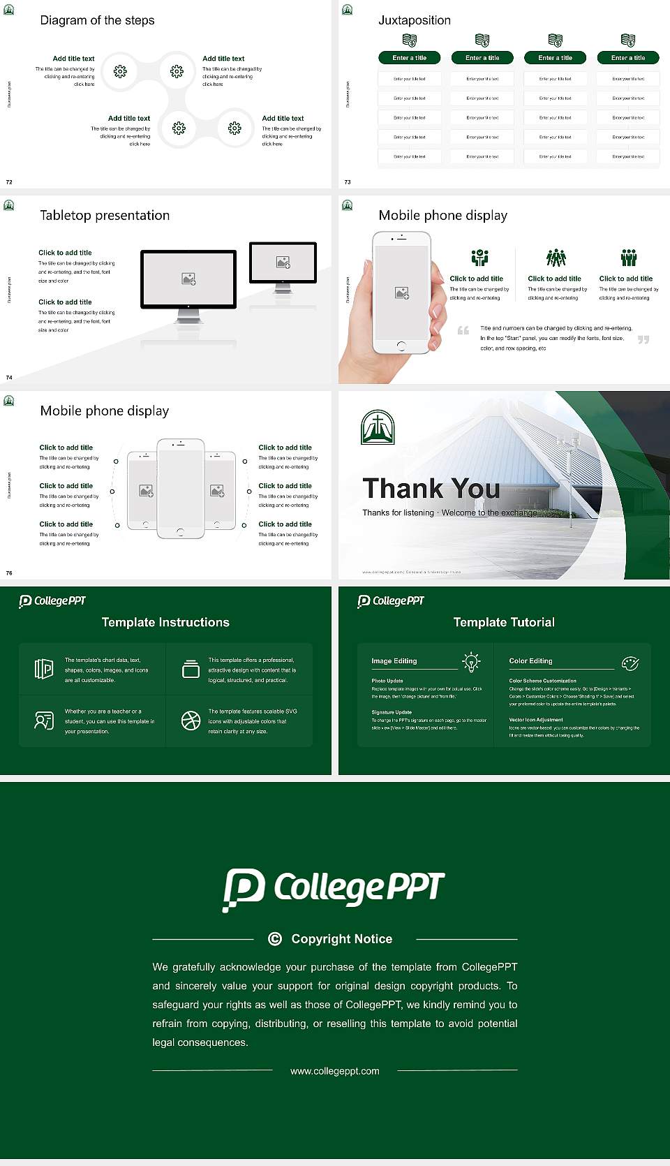 Concordia University-Irvine Competition/Entrepreneurship Contest PPT Template16:9 ratio PPT effect preview image9