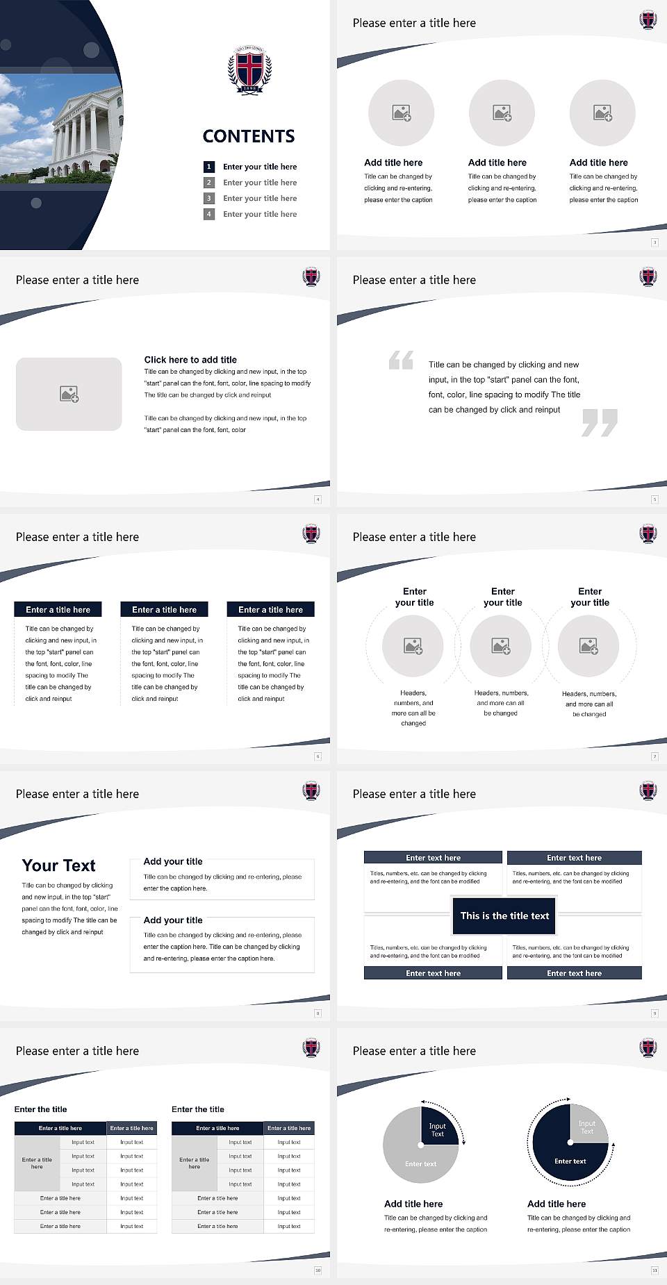 Dallas Baptist University Course/Courseware Creation PPT Template4:3 ratio PPT effect preview image2