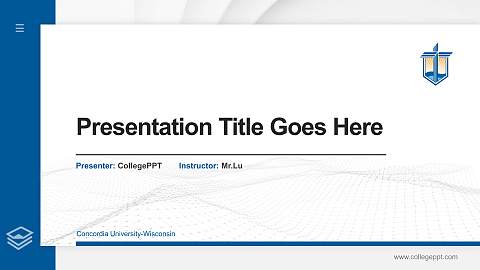 Concordia University-Wisconsin Thesis Proposal/Graduation Defense PPT Template