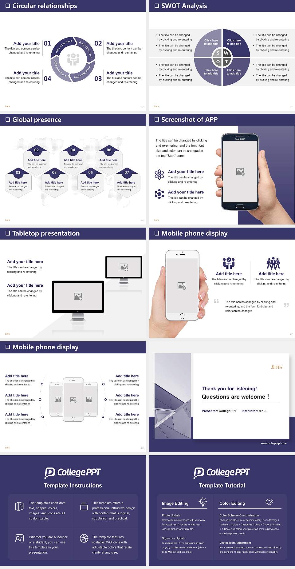 Dallas Theological Seminary General Purpose PPT Template4:3 ratio PPT effect preview image5