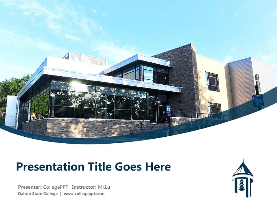 Dalton State College Course/Courseware Creation PPT Template4:3 ratio PPT effect preview image5