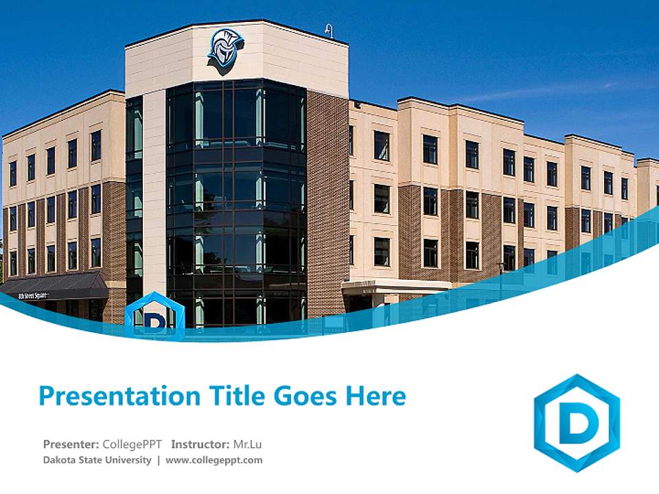 Dakota State University Course/Courseware Creation PPT Template4:3 ratio PPT effect preview image5