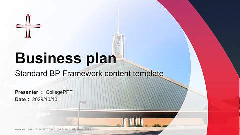 Concordia University-Ann Arbor Competition/Entrepreneurship Contest PPT Template