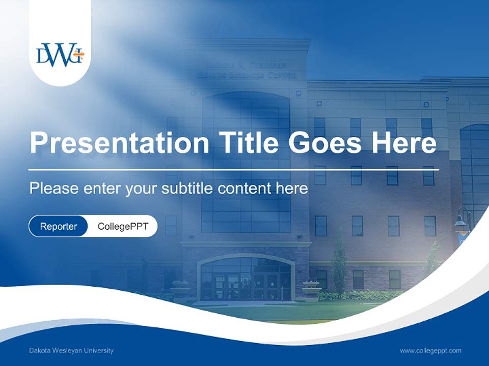 Dakota Wesleyan University Lecture Sharing and Networking Event PPT Template4:3 ratio PPT effect preview image4