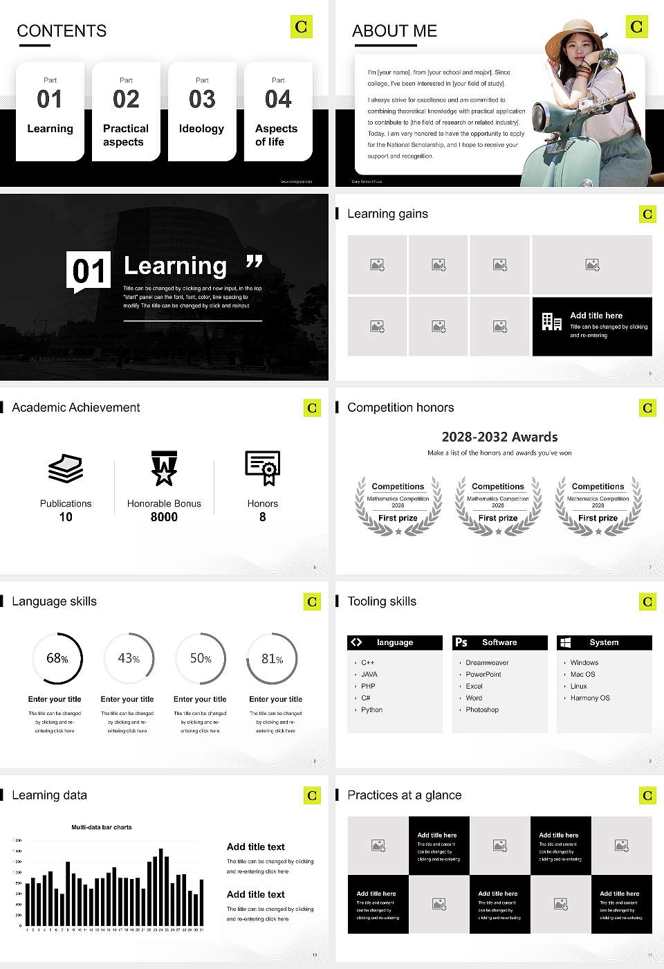 Cuny School of Law National Scholarship Defense PPT Template16:9 ratio PPT effect preview image2