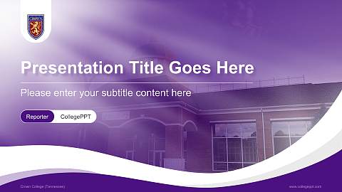 Crown College (Tennessee) Lecture Sharing and Networking Event PPT Template