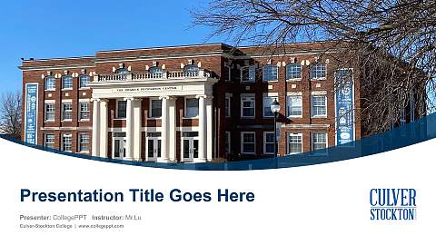 Culver-Stockton College Course/Courseware Creation PPT Template