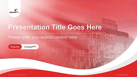 Cornish College of the Arts Lecture Sharing and Networking Event PPT Template