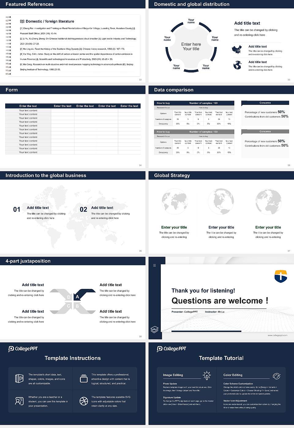 Corban University Thesis Proposal/Graduation Defense PPT Template16:9 ratio PPT effect preview image4