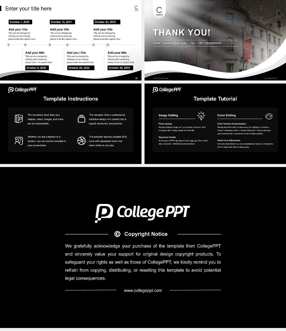 Curtis Institute of Music Lecture Sharing and Networking Event PPT Template16:9 ratio PPT effect preview image4